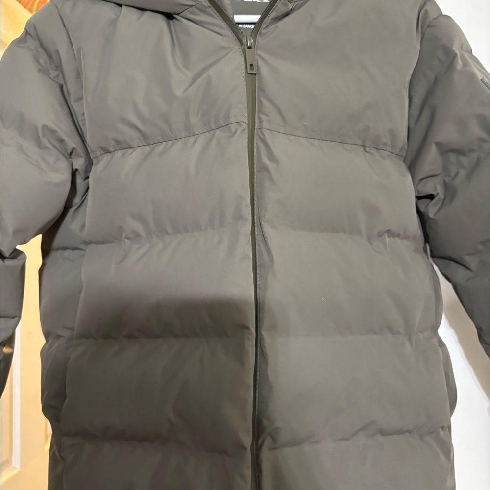 Zara Olive Green Kids Puffer Jacket